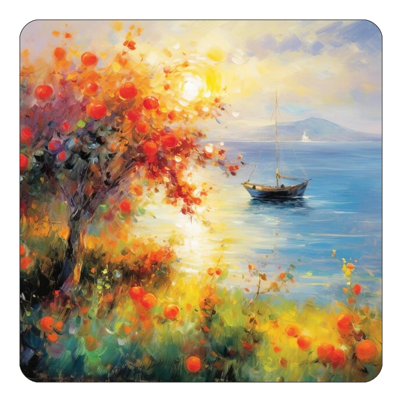 مگنت کاکتی طرح نقاشی رنگ روغن مدل mp69594