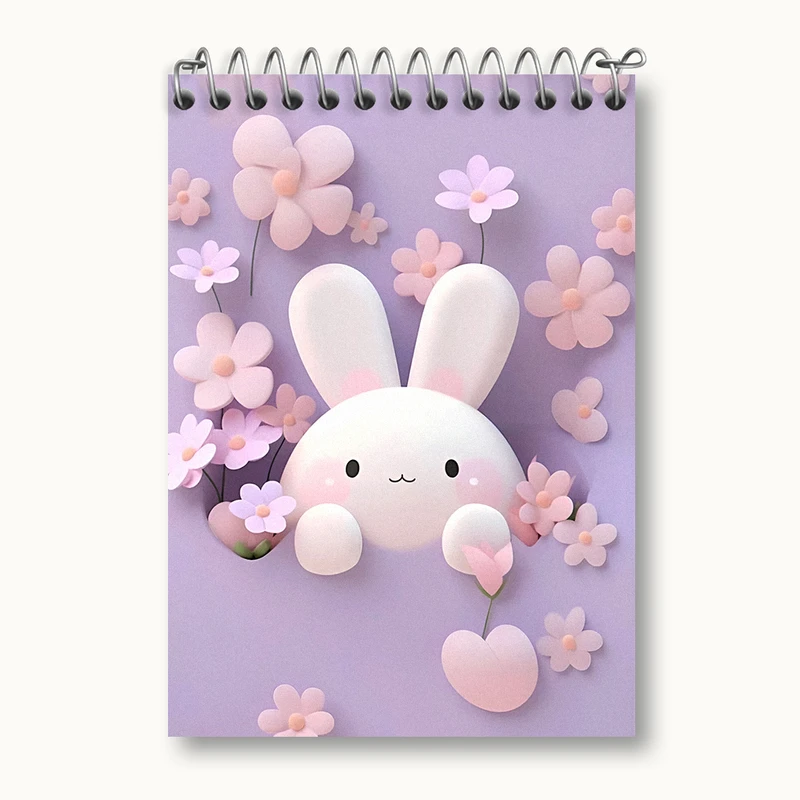 دفتر یادداشت 50 برگ خندالو طرح خرگوش کیوت کد N3501