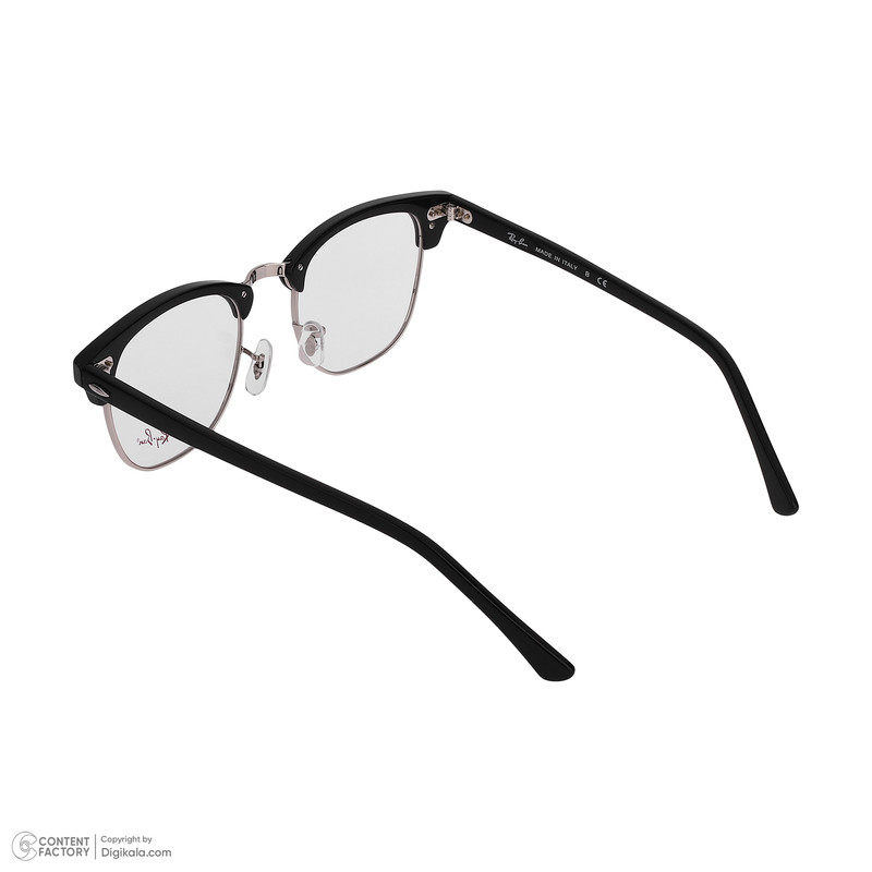 فریم عینک طبی کلاب مستر ری بن مدل RB5154-2000 مناسب برای صورت بیضی، مثلث، مربع و مستطیل