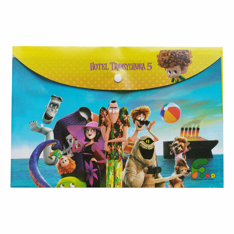 پوشه دکمه دار فاند مدل فانتزی طرح هتل ترانسیلوانیا