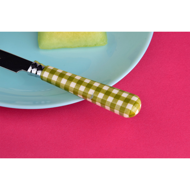 ست کارد و چنگال میوه خوری 12 پارچه سی اند اس مدل شطرنجی