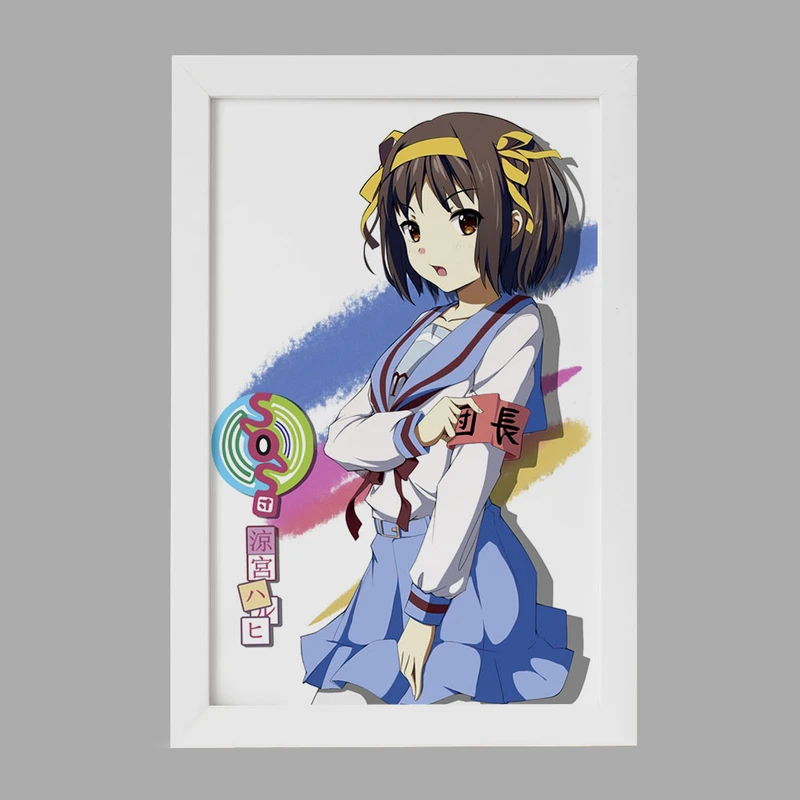 تابلو خندالو مدل هاروهی انیمه ناپدید شدن هارومی سوزومیا The Disappearance of Haruhi Suzumiya  کد 23134
