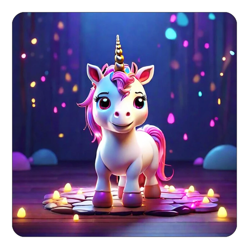 مگنت کاکتی طرح اسب تک شاخ و یونیکورن مدل mp30808