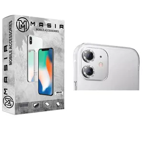 محافظ لنز دوربین مسیر مدل رینگی نگین دار مناسب برای گوشی موبایل اپل Iphone 11