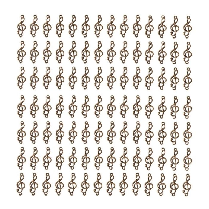 آویز دستبند خط هنر طرح کلید سل بسته 100 عددی