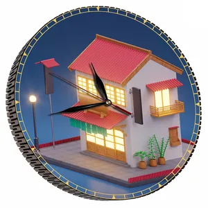 ساعت دیواری مدل خانه