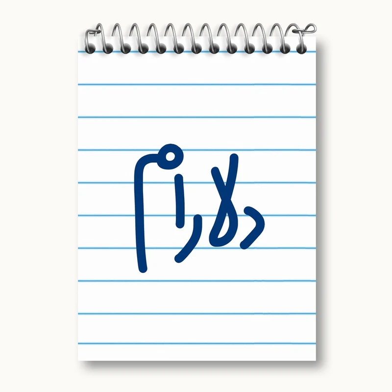 دفتر یادداشت 50 برگ خندالو مدل دلارام کد 8303