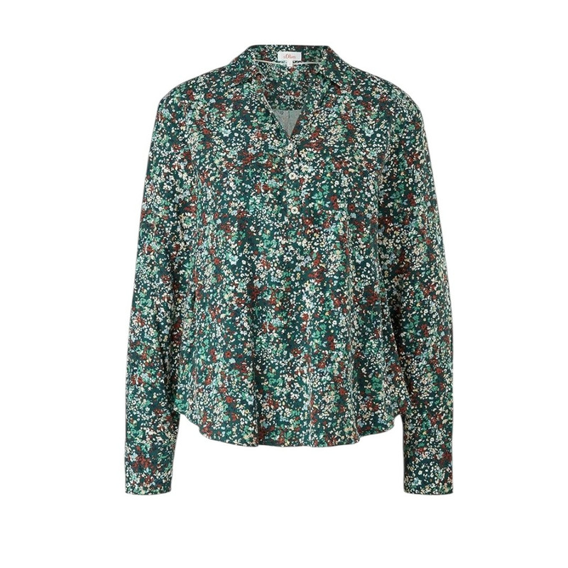 شومیز آستین بلند زنانه اس.اولیور مدل یقه دار