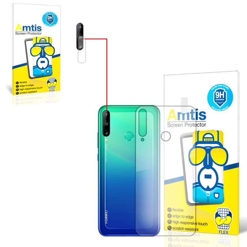 محافظ لنز دوربین امتیس مدل yp مناسب برای گوشی موبایل هوآوی Y7P به همراه محافظ پشت گوشی