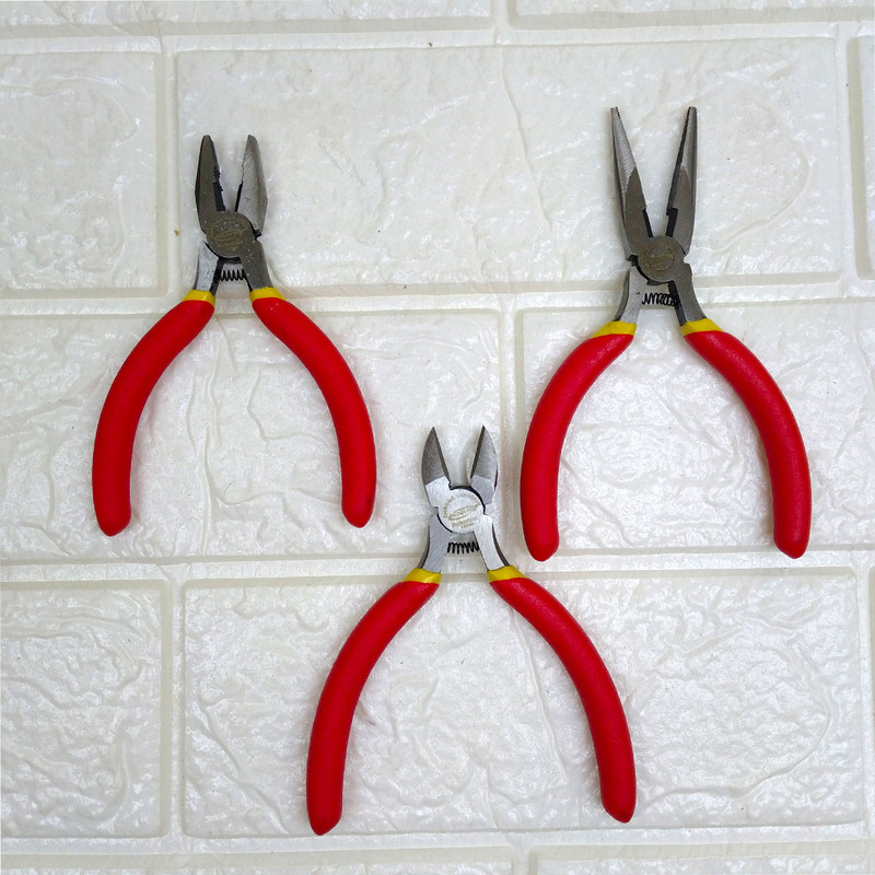 انبر دست و انبر سیم چین و انبر دم باریک رایدر پرو مدل RDMP703 سایز 4.5 اینچ