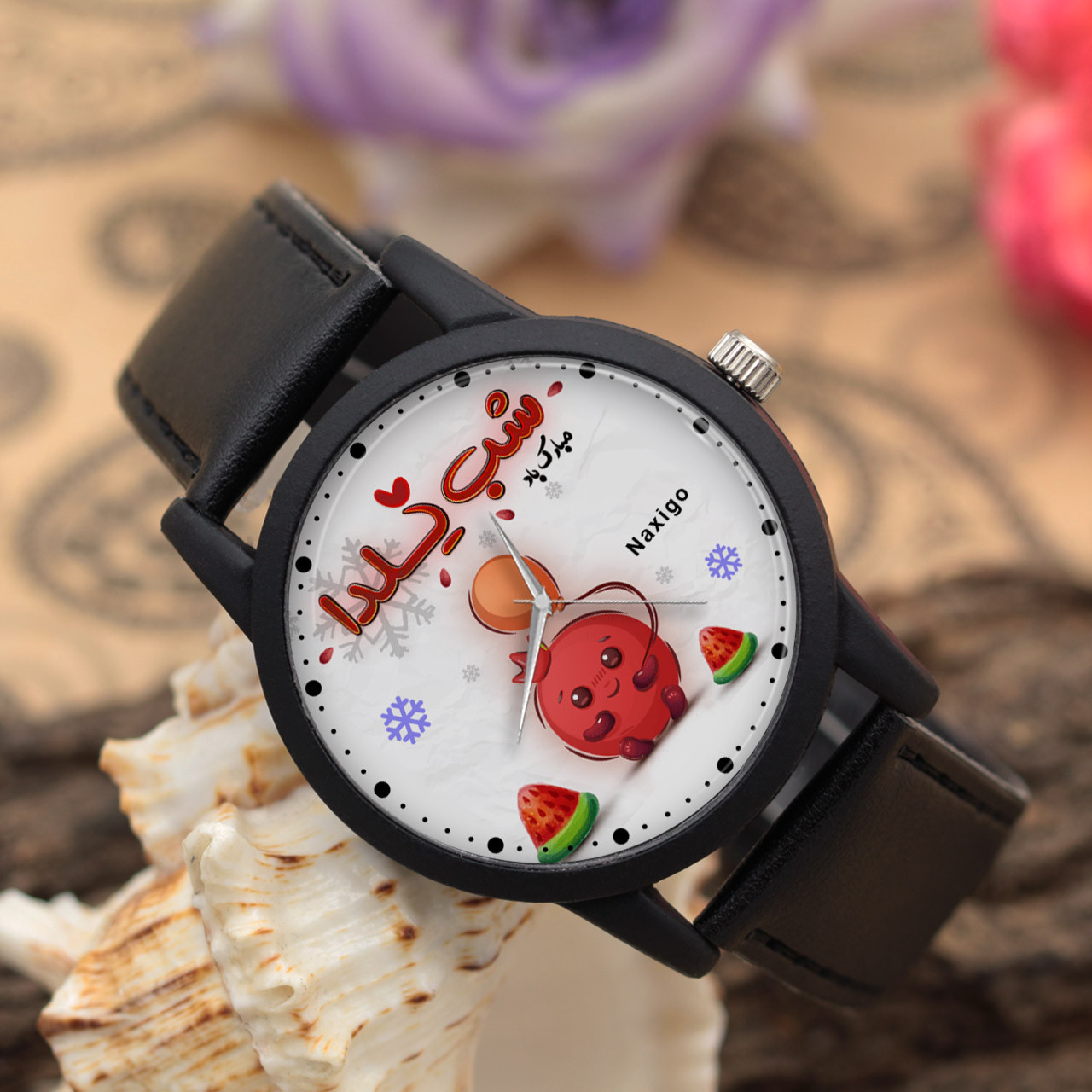 ساعت مچی عقربه ای ناکسیگو مدل شب یلدا کد LF12327 ساعت مچی عقربه ای ناکسیگو مدل شب یلدا کد LF12327