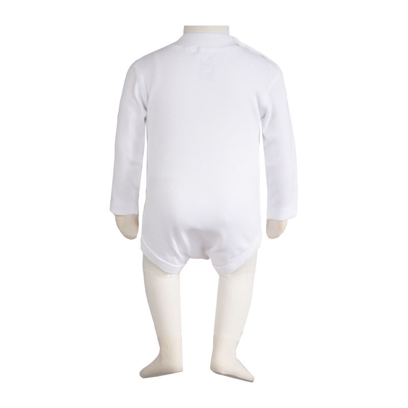 بادی آستین بلند نوزادی آدمک کد 176300 رنگ سفید - - 4