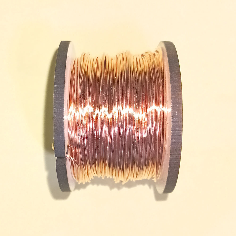 سیم مسی بدون روکش مدل D=0.6mm-100g سیم مسی بدون روکش مدل D=0.6mm-100g