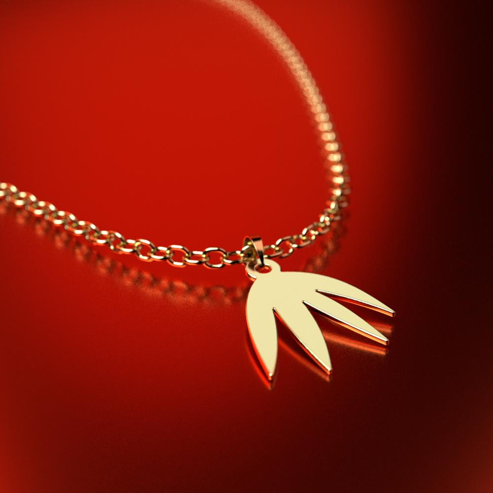 آویز گردنبند طلا 18 عیار زنانه مدوپد مدل هندسی کد PA1-15044