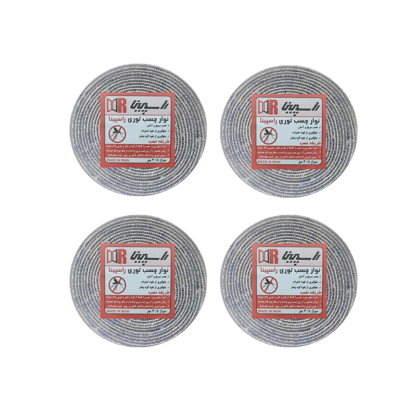 نوار چسب توری راسپینا مدل R35 طول 3.5 متر بسته 4 عددی