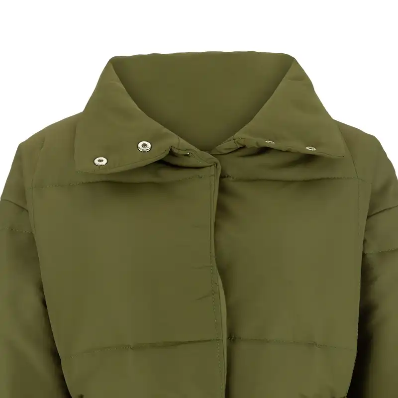 کاپشن زنانه سرژه مدل 219120 رنگ یشمی