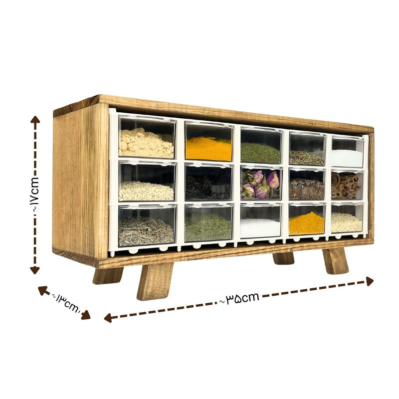 جای ادویه مدل چوبی کد JA02