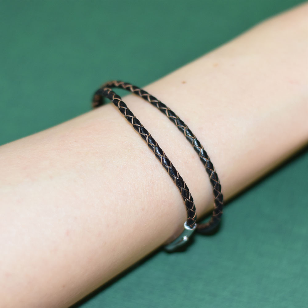 دستبند بچگانه مدل چرم بافت 3