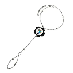 دستبند زنانه ناکسیگو مدل تمیمه طرح ماینکرفت کد TM11119
