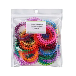 اورینگ ارتودنسی مدل Mickey بسته 1000 عددی