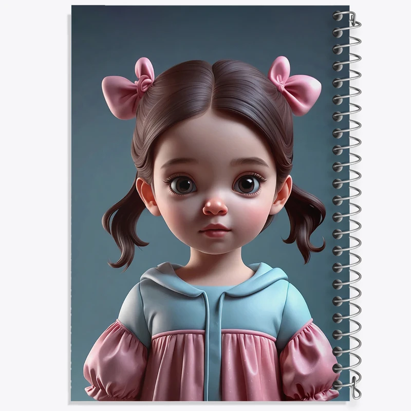 دفتر ژورنال نویسی 50 برگ خندالو مدل نقطه ای طرح دخترانه کد N1589