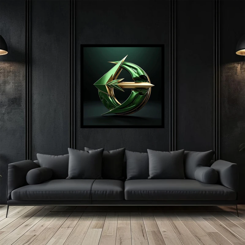 تابلو بکلیت طرح تصویر دیجیتال اکشن فیلم پیکان سبز مدل B-bu2938