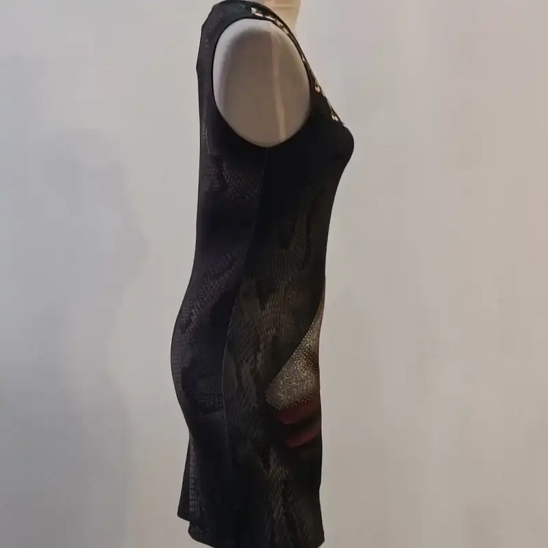 پیراهن زنانه مدل مجلسی نگین دار