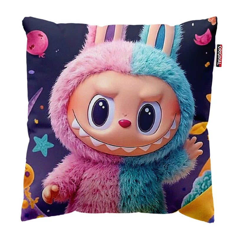 کوسن پاد آفرین مدل عروسک لبوبو کد PK301839 سایز 30*30 سانتی متر