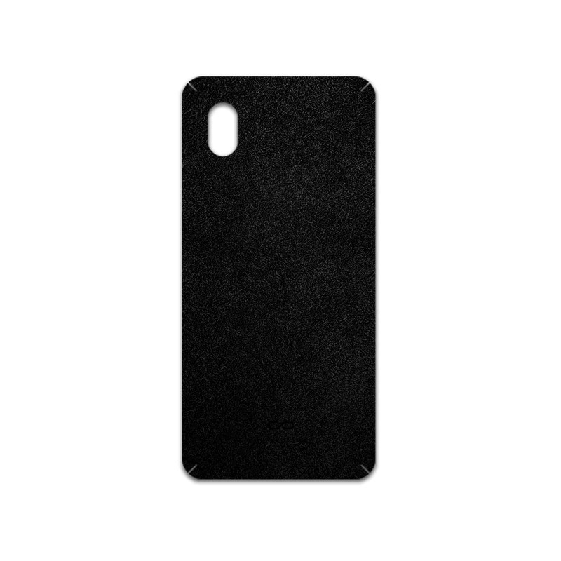 برچسب پوششی ماهوت مدل Black-Chamois-Leather مناسب برای گوشی موبایل سامسونگ Galaxy A01 Core
