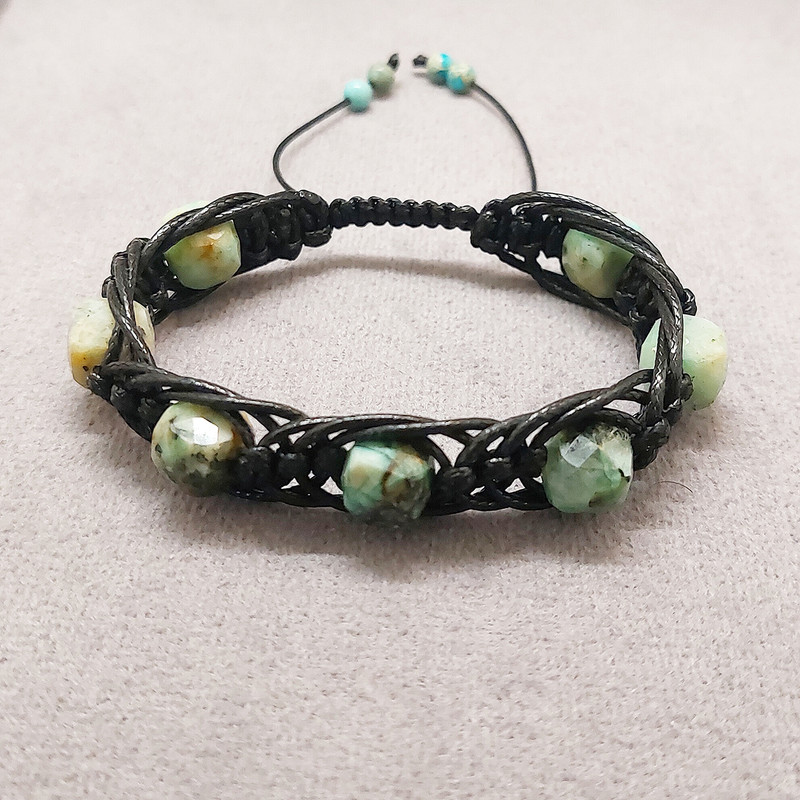 دستبند مردانه مدل سنگ فیروزه