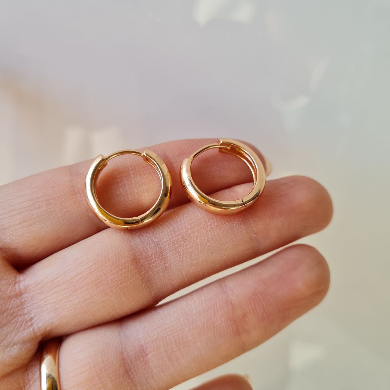 گوشواره زنانه ژوپینگ مدل حلقه ای -  - 6
