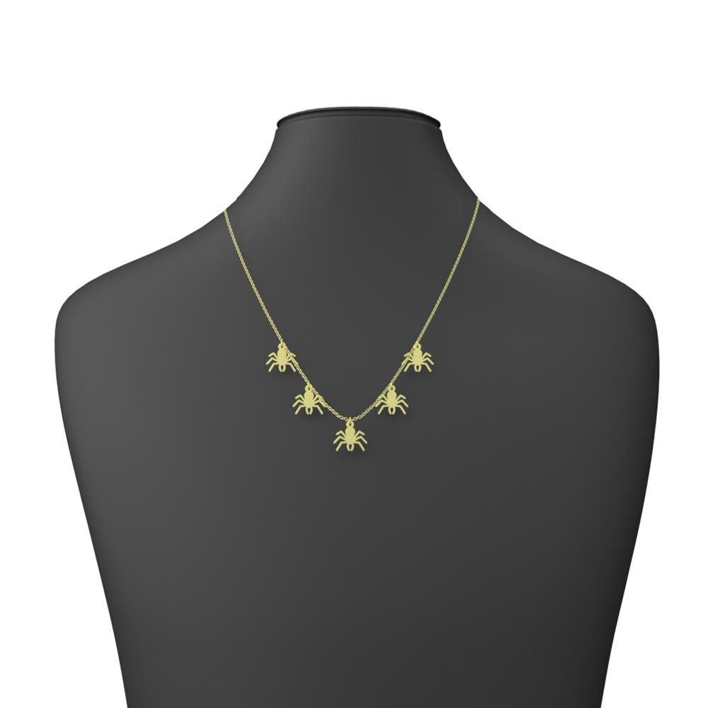 گردنبند طلا 18 عیار زنانه مدوپد مدل عنکبوت کد RNA11794 -  - 3