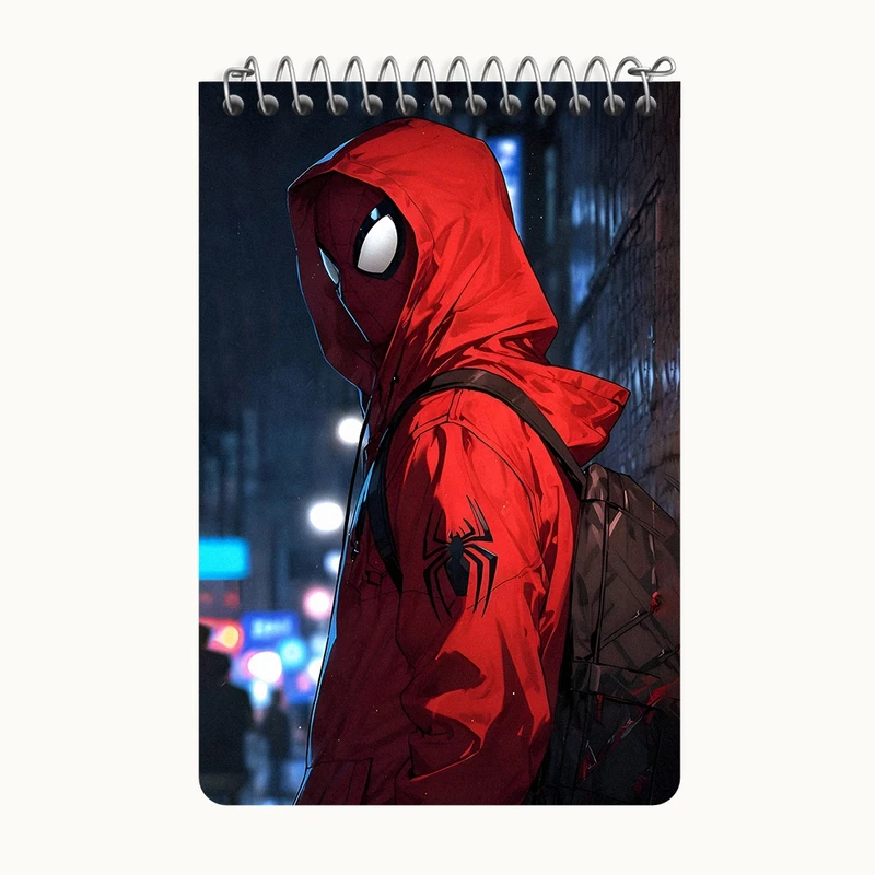 دفتر یادداشت 50 برگ خندالو طرح مرد عنکبوتی کد F9170