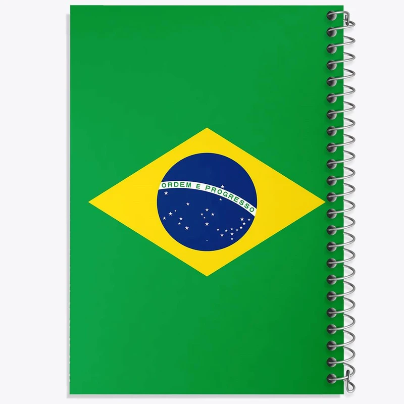 دفتر نت موسیقی 50 برگ خندالو مدل پرچم برزیل کد 20681