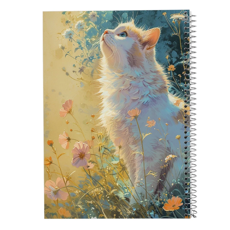 دفتر مشق 50 برگ مدوپد مدل سگ و گربه کد DF17334