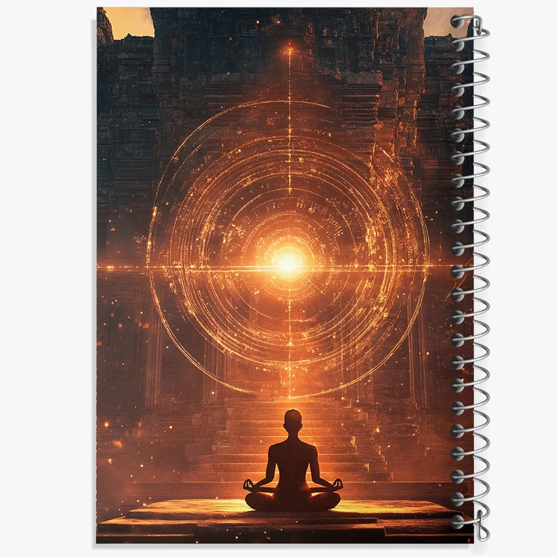 دفتر نقاشی 50 برگ خندالو طرح مدیتیشن و یوگا کد F6360