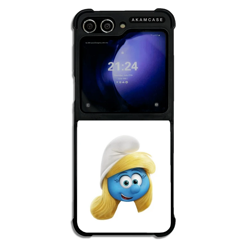 کاور آکام مدل AMC-WSGZFLIP5-SMURFS-11 مناسب برای گوشی موبایل سامسونگ Galaxy Z Flip 5