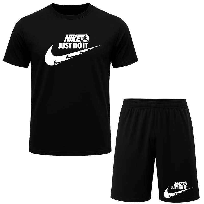 ست تیشرت آستین کوتاه و شلوارک راحتی مردانه مدل A90