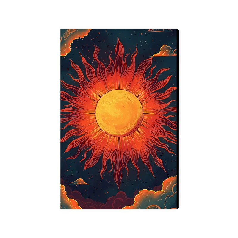 تابلو شاسی عرش مدل فانتزی خورشید کد As4550