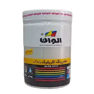 مادر رنگ اکریلیک سفید صدفی الوان کد 590 حجم 1 لیتر