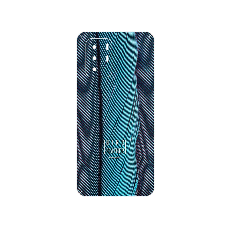 برچسب پوششی ماهوت مدل Turquoise feathers مناسب برای گوشی موبایل شیائومی Redmi Note 10 Pro (China)