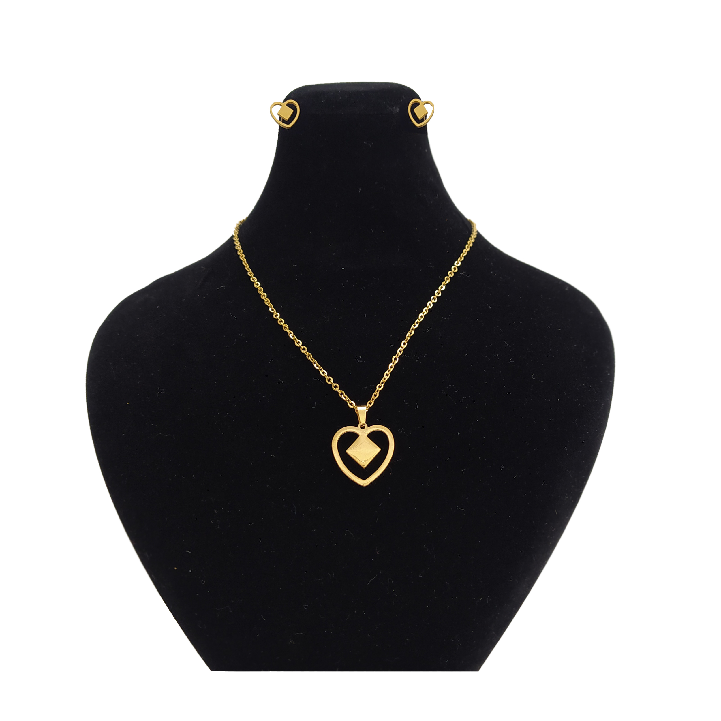 نیم ست زنانه طرح قلب کد HT5