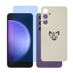 Glass Together model Matte Anti-blue Screen Protector Suitable for Samsung Galaxy A55 Mobile Phone with Back cover sticker