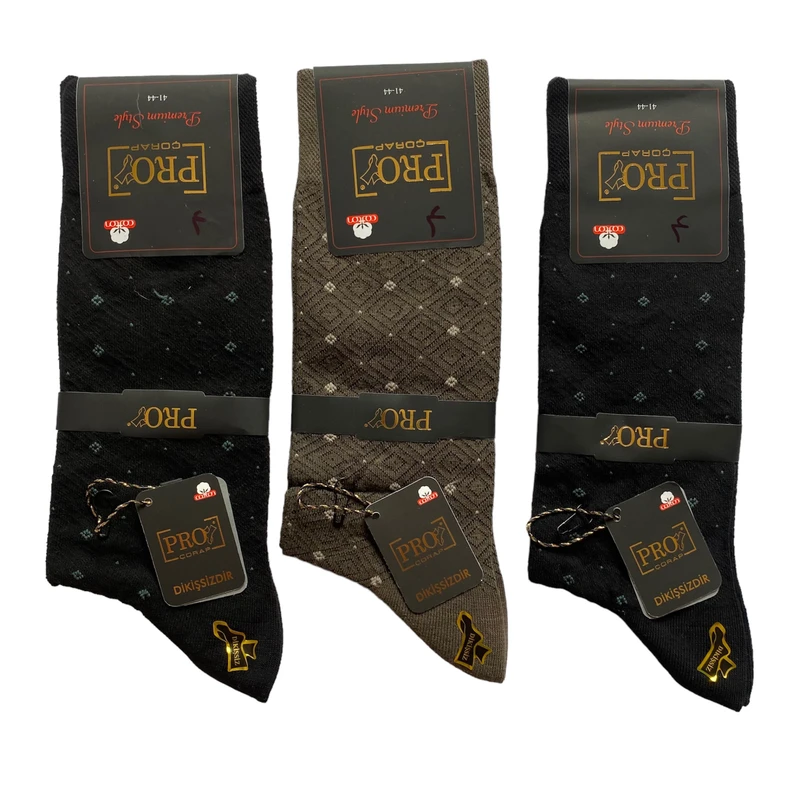 جوراب مردانه پرو مدل ساق دار مجموعه 3 عددی