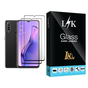 LKG LK Glass MIX002 Screen Protector For Oppo A8 Pack Of 2