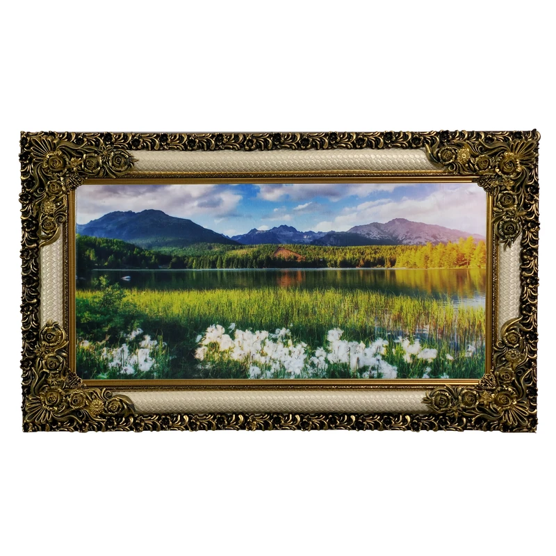 تابلو فرش ماشینی طرح دستبافت مدل کوهستان کد 8084