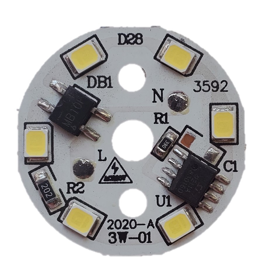 چیپ ال ای دی 3 وات مدل ML-S-3W-D28 بسته 10 عددی