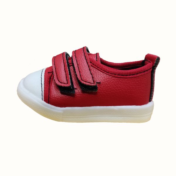 کفش نوزادی مدل چسبی رنگ قرمز