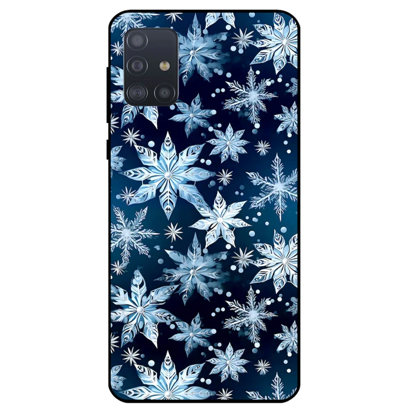 کاور مگافون طرح برف مدل 2824 مناسب برای گوشی موبایل سامسونگ Galaxy A71   