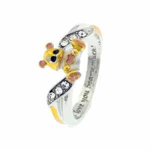 انگشتر دخترانه برانت مدل خرس کوچولو